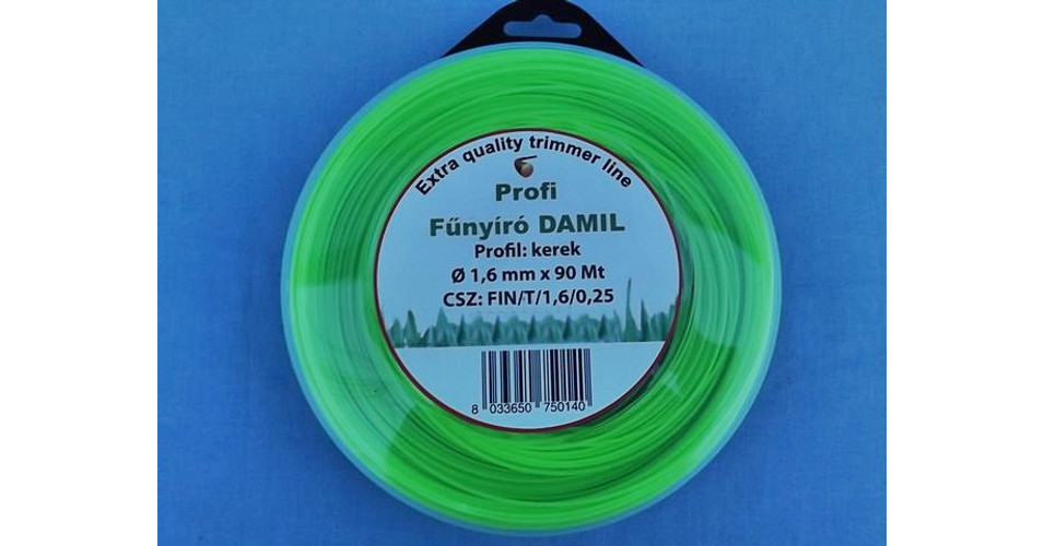 F kasza F ny r Damil 1 6mm 90m Kerek Profi Fin t 1 6 0 25 f-kasza-f-ny-r-damil-1-6mm-90m-kerek-profi-fin-t-1-6-0-25